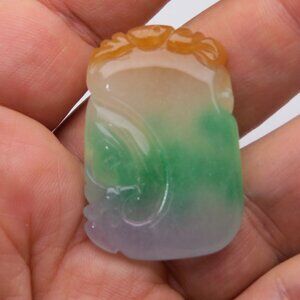 Jade Hand Made Carved Pendant